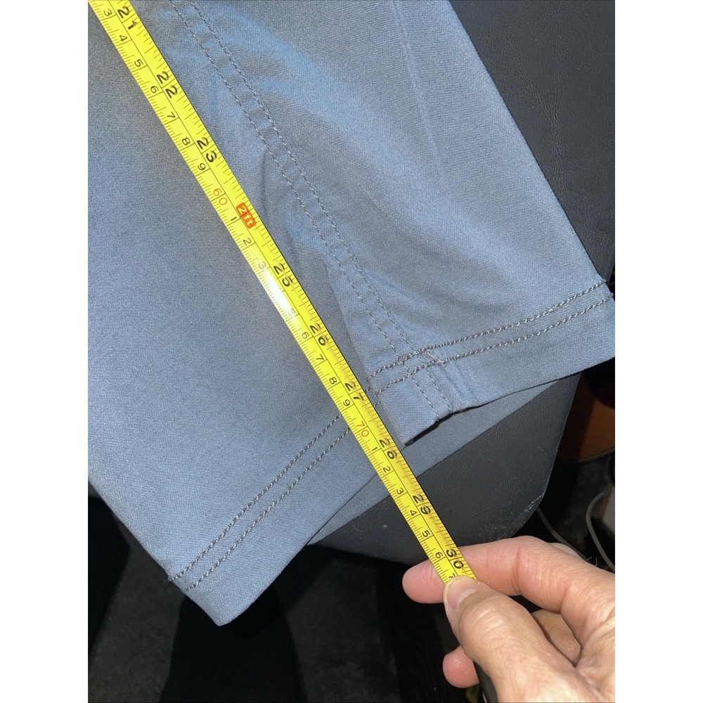 Prana Brion Pants Mens 34x28 Slate Blue Slim Fit Stretch 5-Pocket Hiking Outdoor - Picture 12 of 12